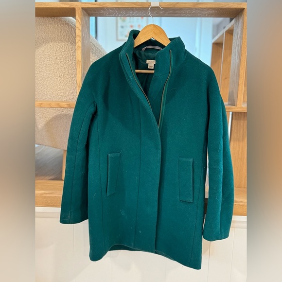 Green J Crew Peacoat - Picture 1 of 3